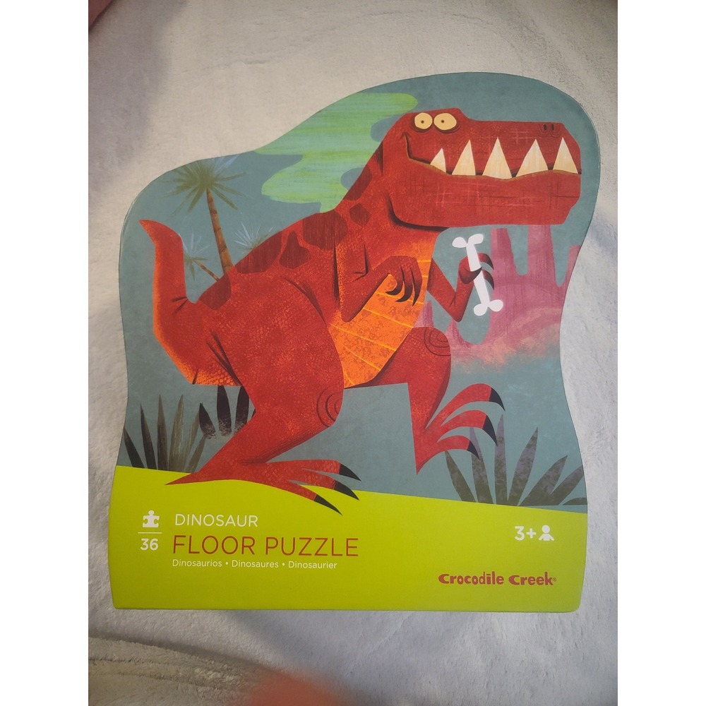 Crocodile Creek Dinosaur Floor Puzzle 36 Jumbo Pieces 20x27 Giant Kids Toy 3+